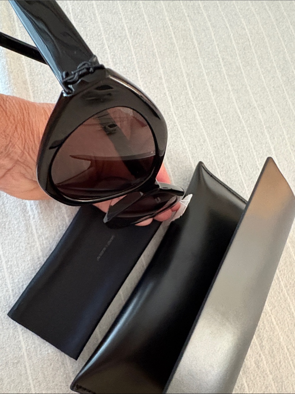 Authentic YSL Black Sunglasses with Logo